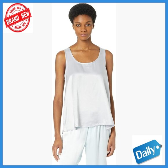 Other - Sleeveless Satin Sleep Top, A-Line Cut, Crew Neck, Made in USA